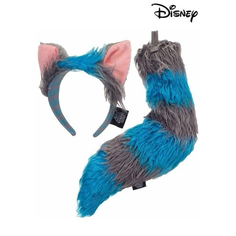 Disney Alice Through the Looking Glass Cheshire Cat Headband & Tail NWT Costume
